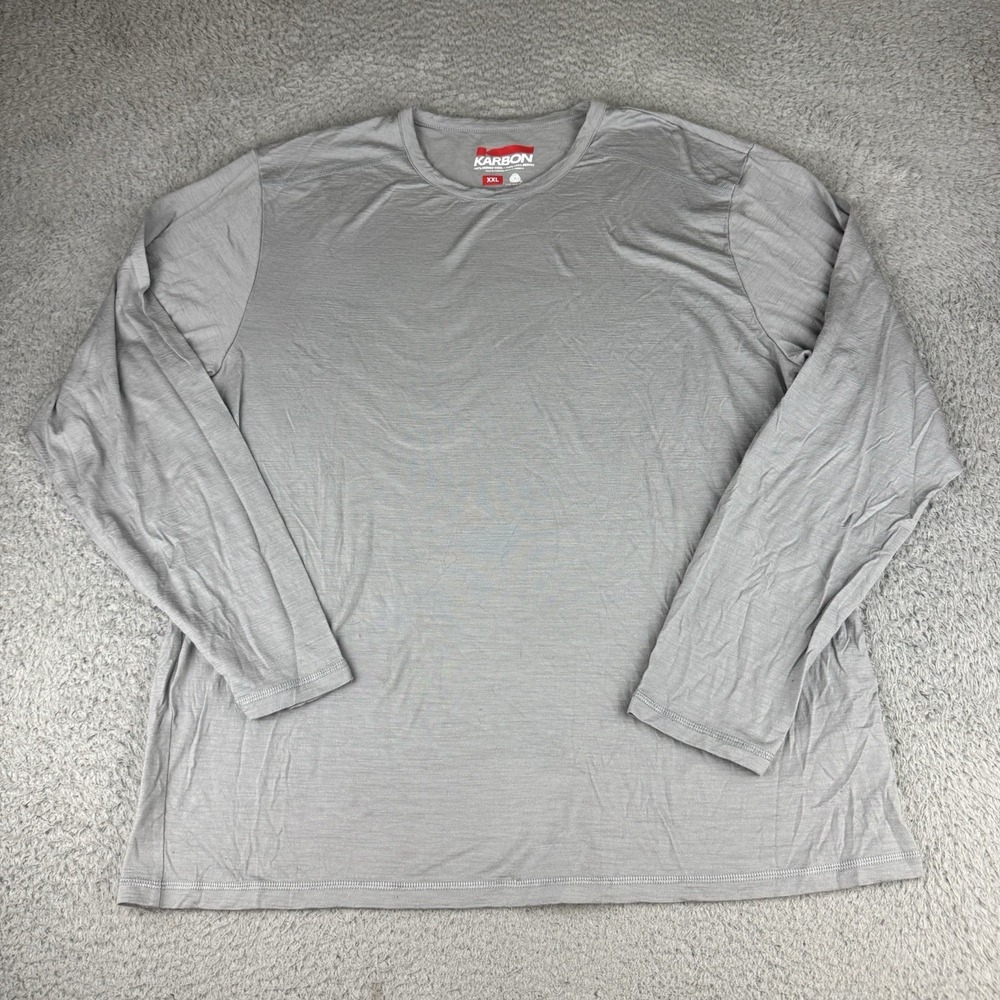 Karbon Shirt Mens Xxl Gray Merino Wool Baselayer Outdoors Gorpcore Crew